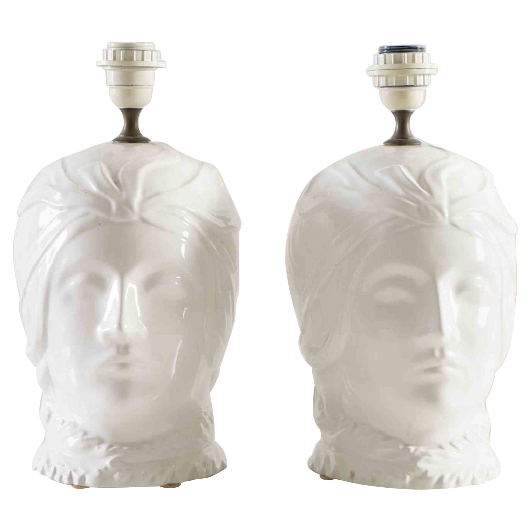 Pair of Lamps in the style of Tommaso Barbi, Italy, 1980s For Sale