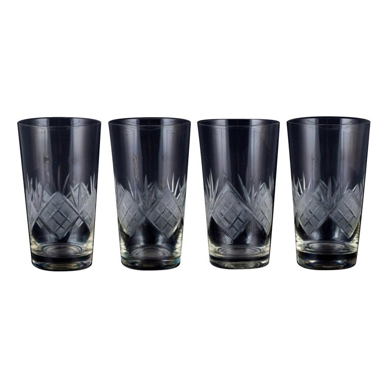 Wien Antik", Lyngby Glas, Denmark, Four Drinking Glasses, 1930/40s For Sale  at 1stDibs