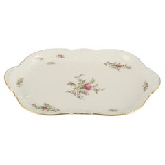 Rosenthal, Deutschland. Cremefarbene cremefarbene Servierschale „Sanssouci“ mit Blumen