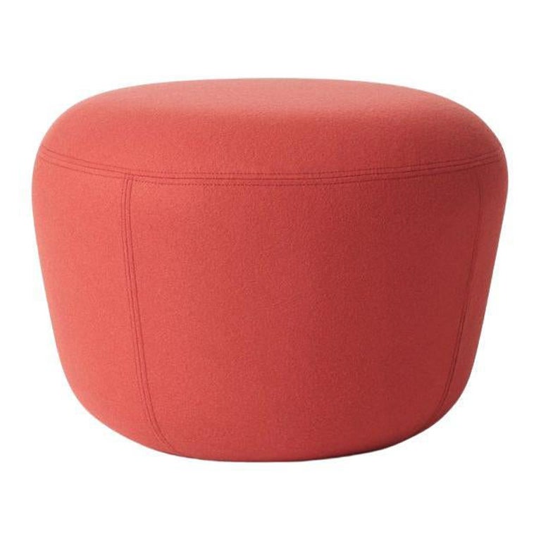 Haven Apple Red Pouf by Warm Nordic For Sale