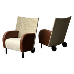 Retro Modern Art Deco Lounge Chairs