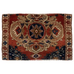 Handmade Turkish Wool Rug with Vintage Charm