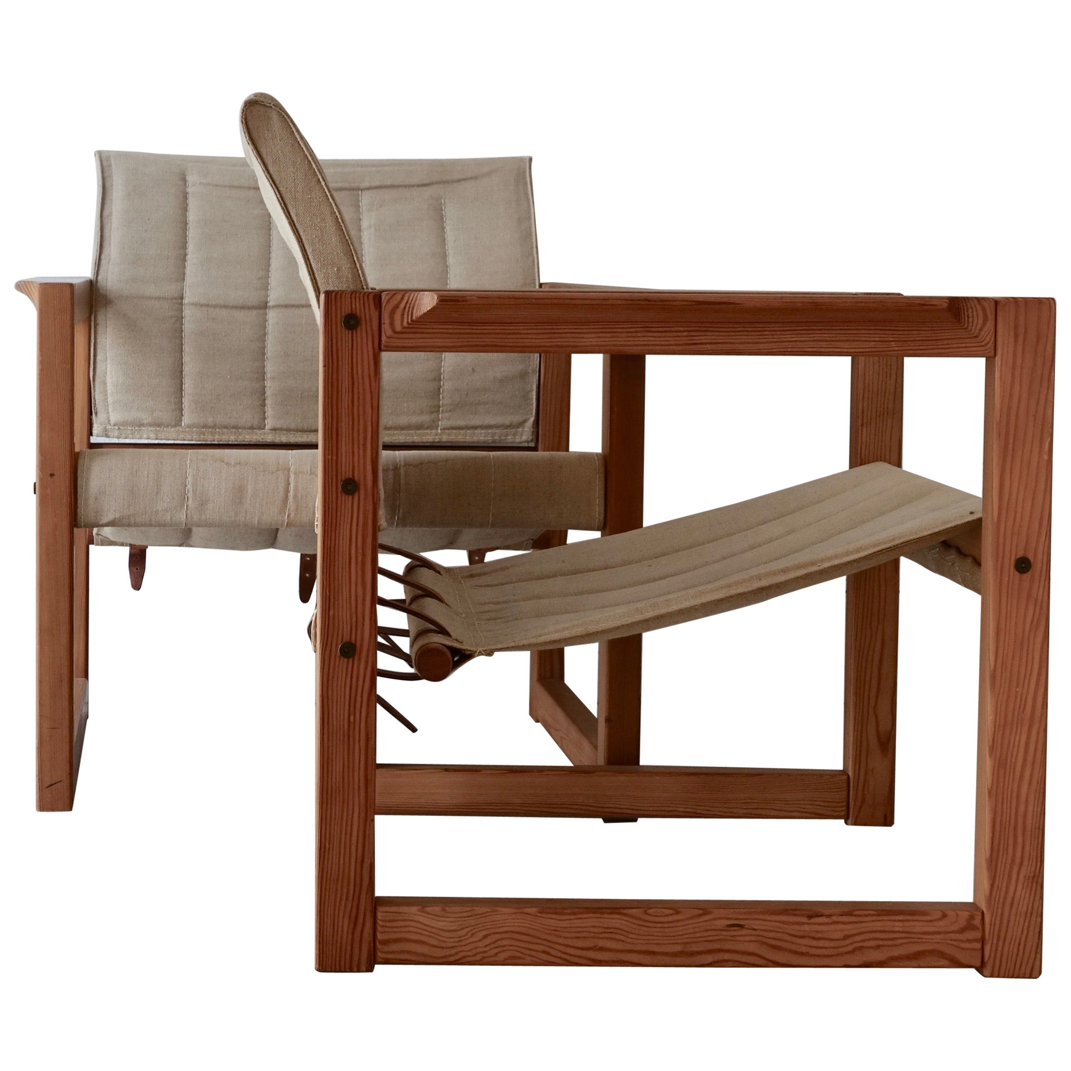 Pair of Safari Chair « Diana » by Karin Mobring For Sale