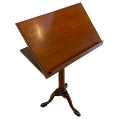 Antique George III Quality Mahogany Tripod Reading/Lamp Table
