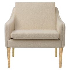 Mr. Olsen Lounge Chair Solid Smoked Oak Cream by Warm Nordic