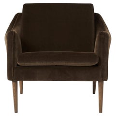 Mr. Olsen Lounge Chair Solid Smoked Oak, Java Brown by Warm Nordic