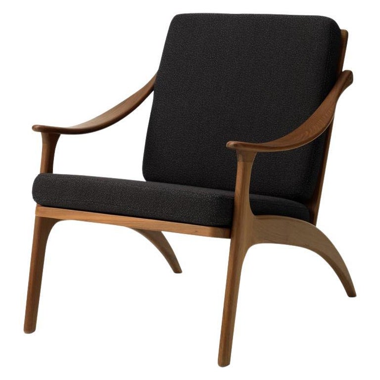 Lean Back Lounge Chair Sprinkles Teak, Mocca by Warm Nordic For Sale
