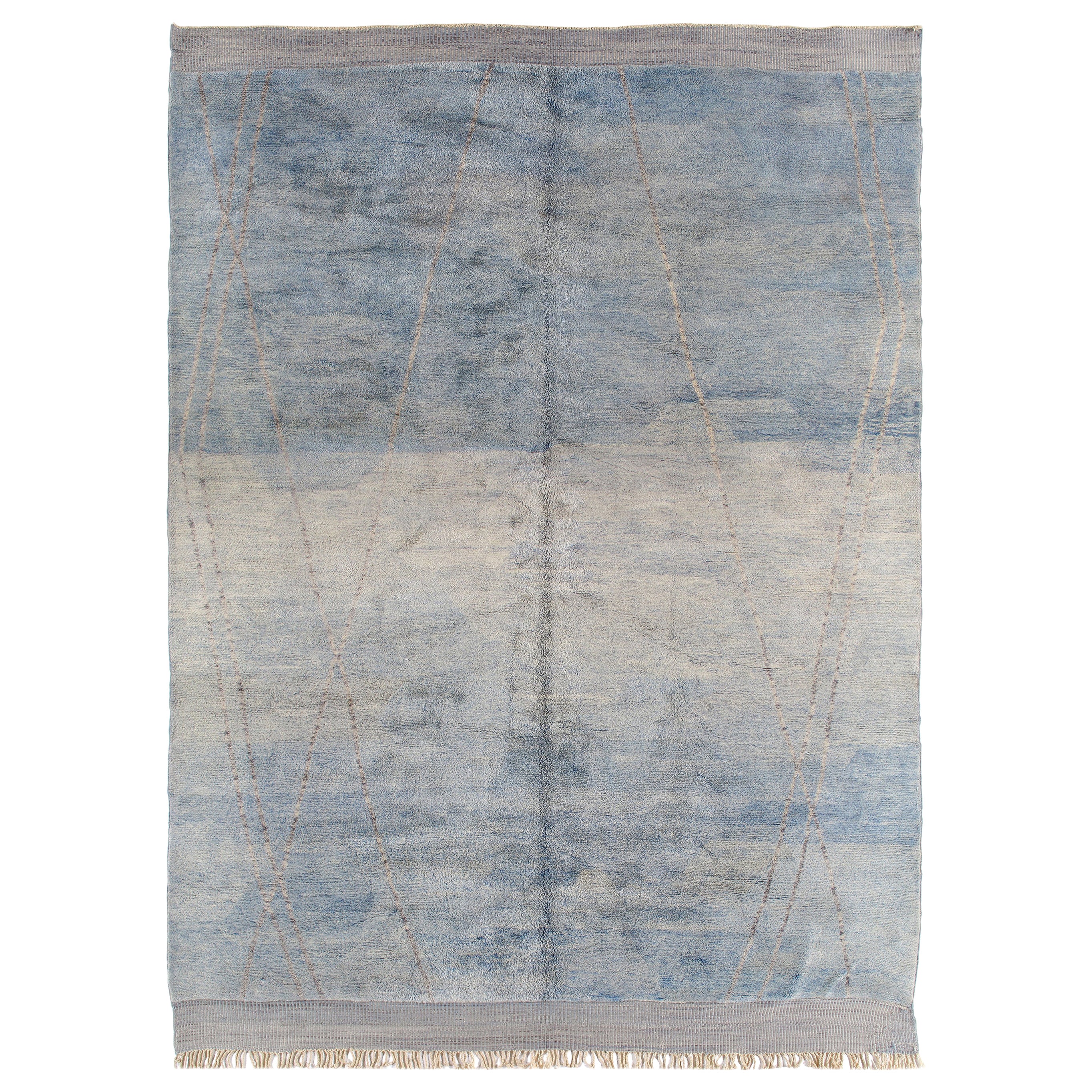NASIRI Carpets - Beni Ourain Moroccan Hand-Knotted Rug For Sale