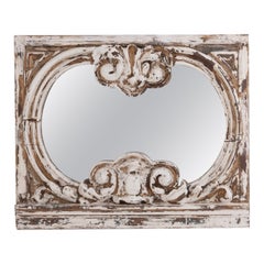 19th Century French Patinated Mirror