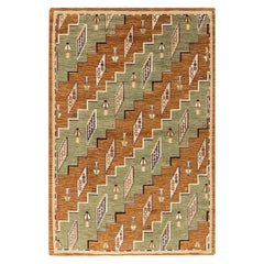 Swedish Grace Art Deco Wool Short Pile Carpet by Martha Gahn