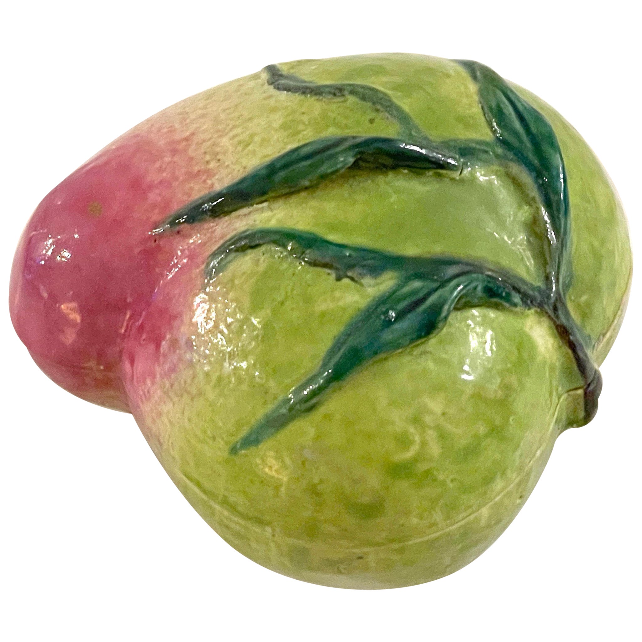 Chinese Export Famille Rose Diminutive Altar Fruit 'Peach' Box, Rare