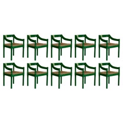 Vico Magistretti "Carimate" Dining Chairs for Cassina, 1960, Set of 10