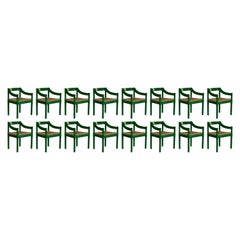 Vico Magistretti "Carimate" Dining Chairs for Cassina, 1960, Set of 16