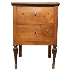 Antique Ancient Wooden Bedside Tables, from 19th Century, Rome