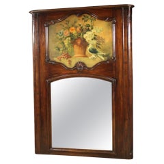 20th Century Painted Wood Italian Mantelpiece Mirror, 1950