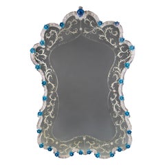Antique Fine Murano Glass Mirror