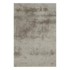 Tapis massif contemporain de Rug & Kilim en gris-argenté
