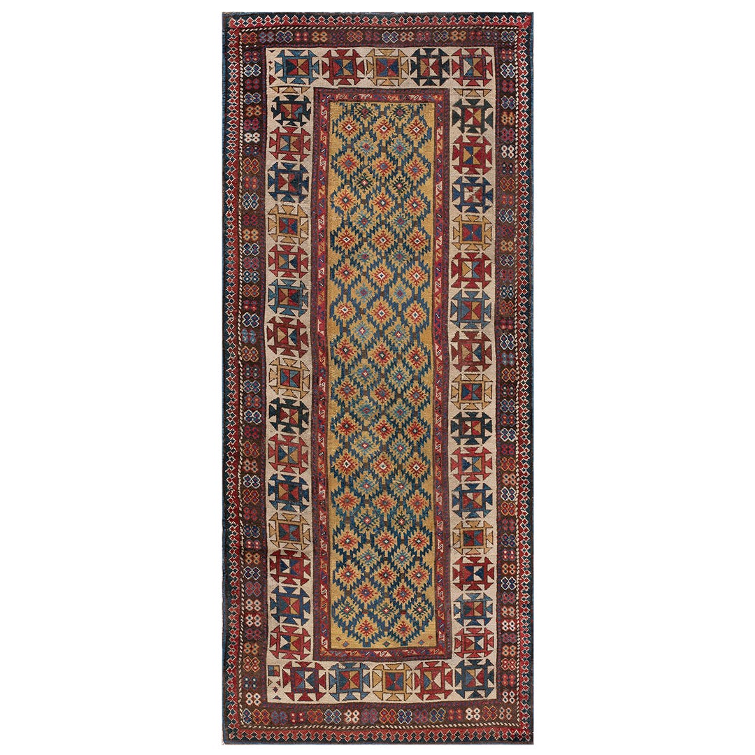 Kaukasischer Talish-Teppich des späten 19. Jahrhunderts ( 3'4" x 7'6" - 103 x 230)