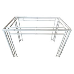 Faux Bamboo Metal Outdoor Patio Indoor Dining Table Base Newly Powdercoated