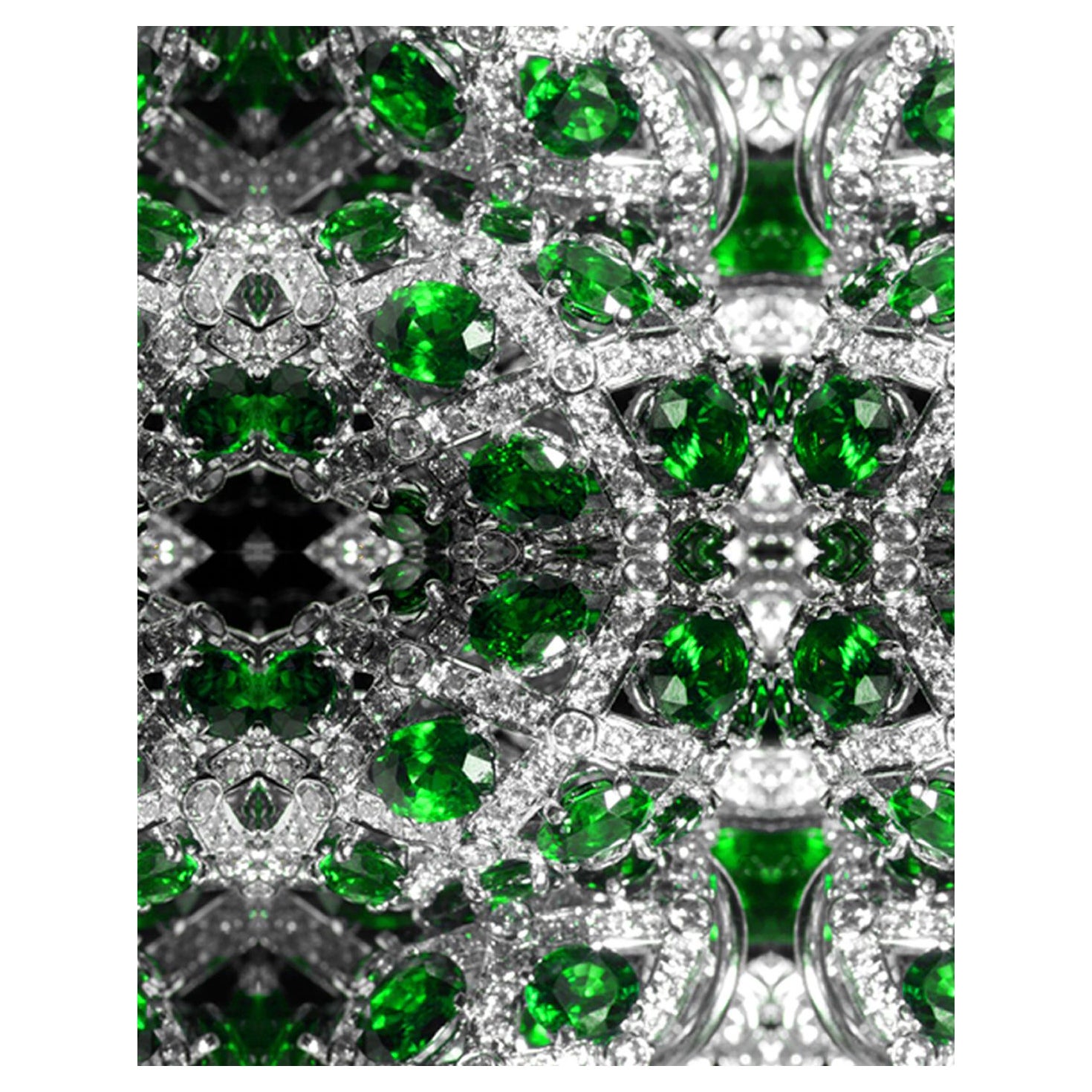 Edge Collections Diamond Weave Series Emerald  For Sale