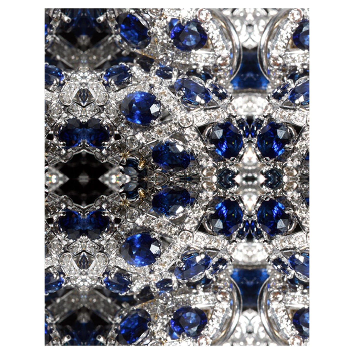 EDGE Collections Diamond Weave Series Sapphire For Sale
