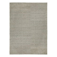 Kilim contemporáneo de yute en tonos grises de Rug & Kilim
