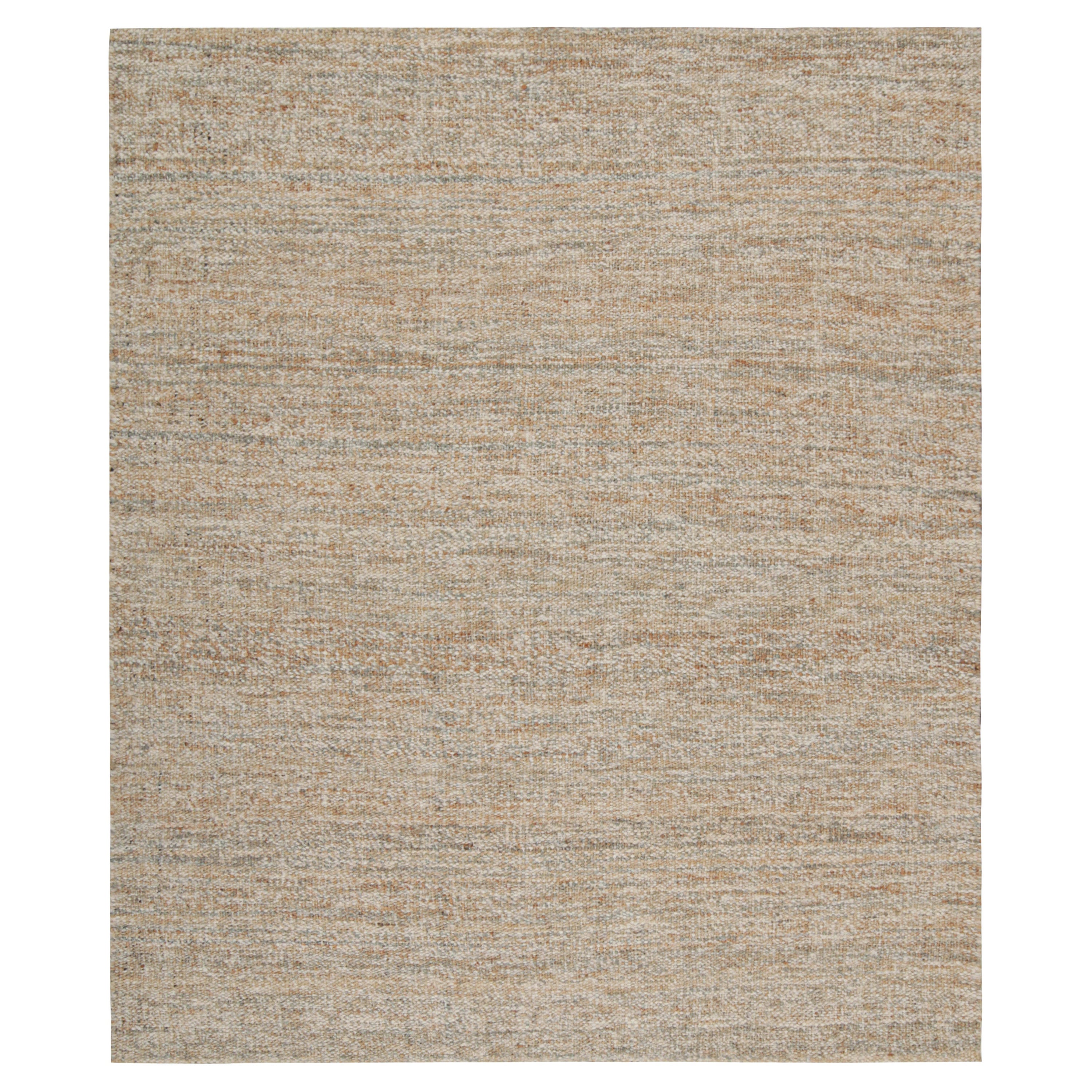 Kilim contemporain en jute beige-brun de Rug & Kilim