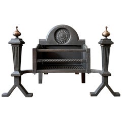 Antique English Aesthetic Movement Fire Grate