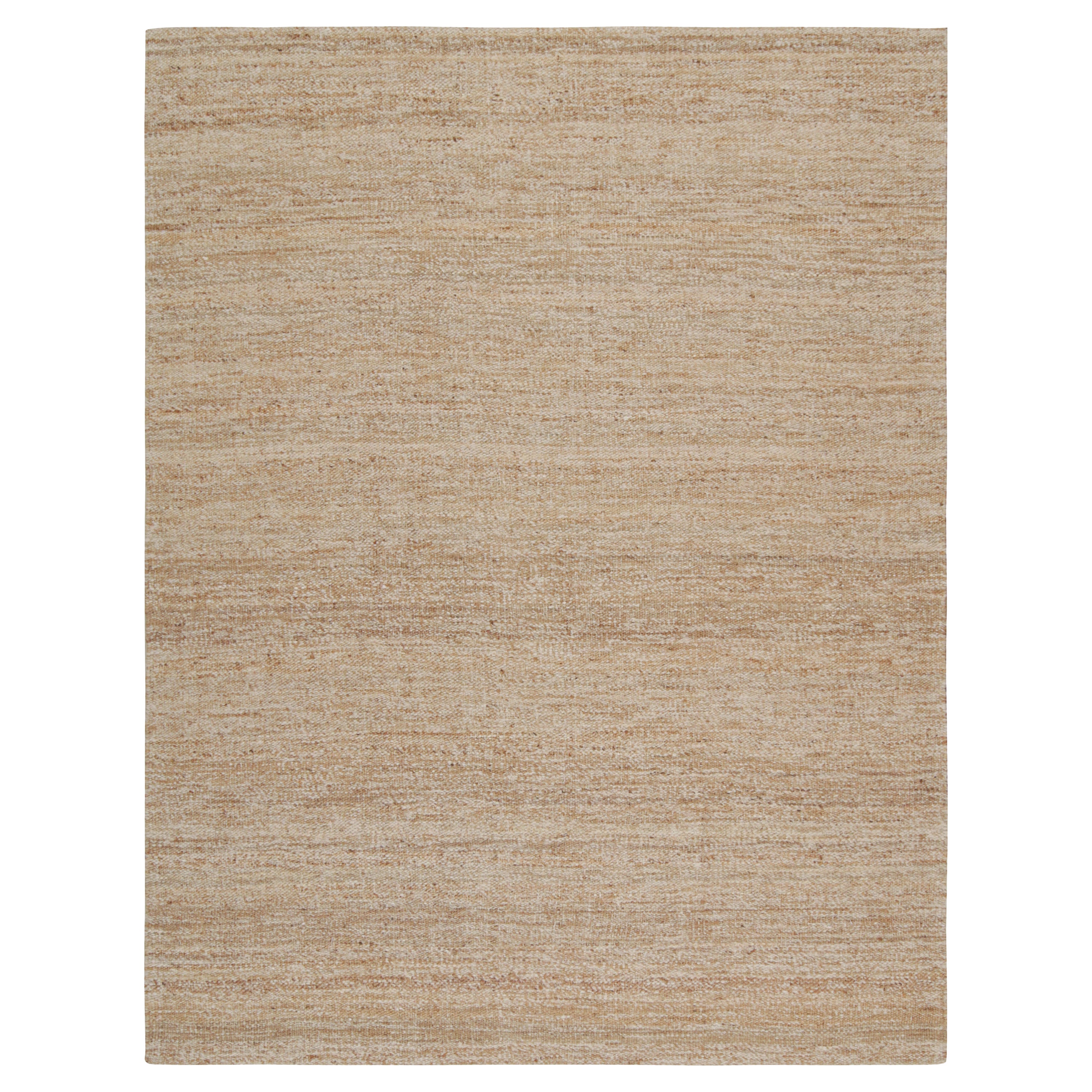 Kilim contemporain en jute beige-brun de Rug & Kilim