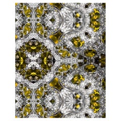 EDGE Collections Diamond Flower Series Canary  