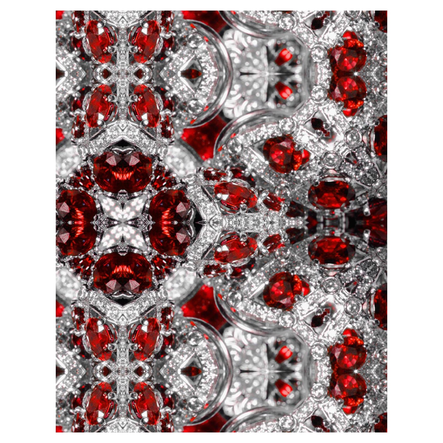  EDGE Collections Diamond Flower Series Ruby