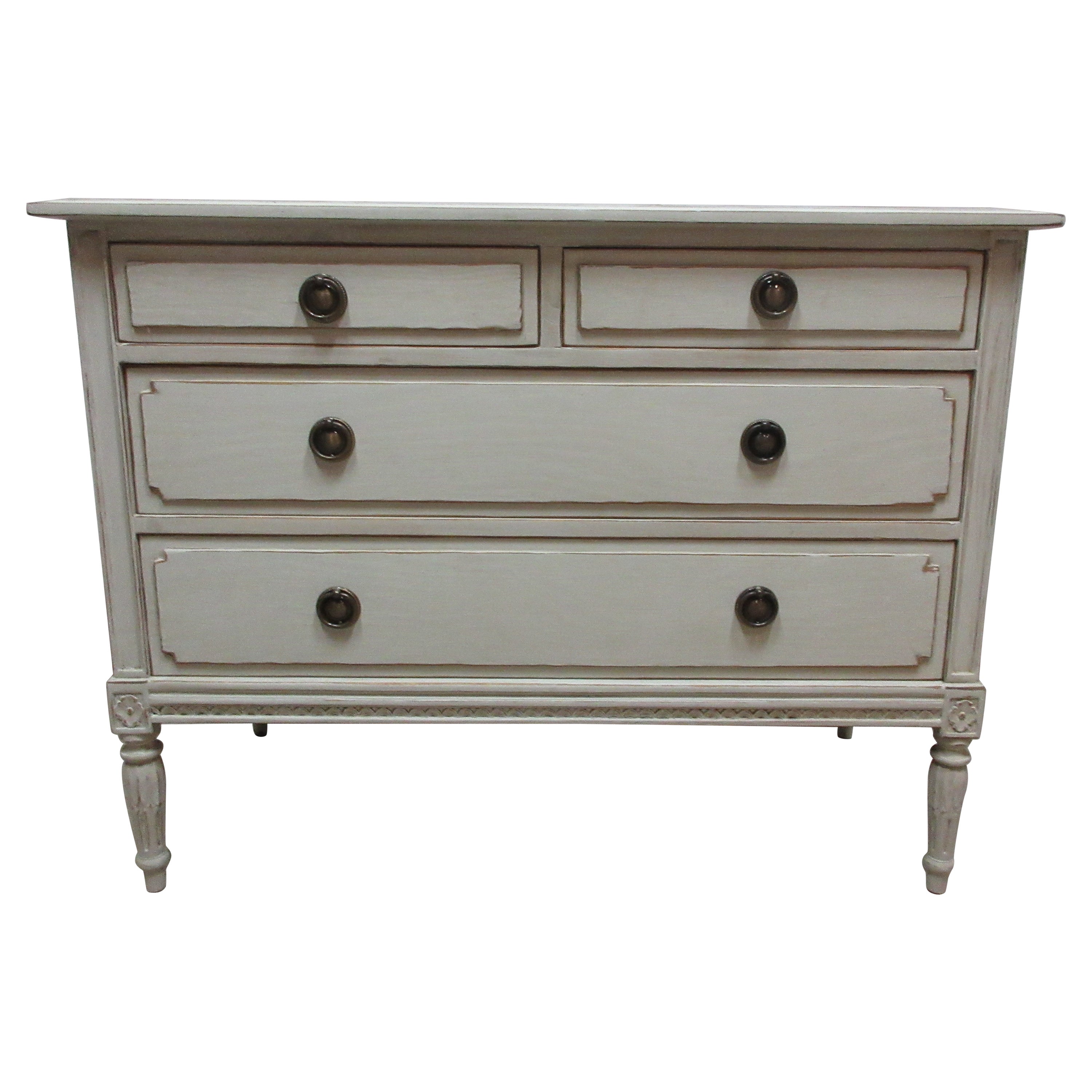 Swedish Gustavian Style Four Drawer Chest