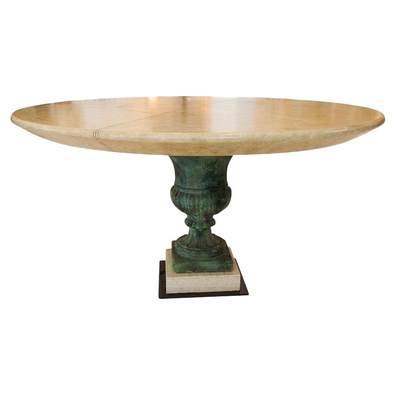 Custom Neoclassical Table with Original Finish by William Haines for Jack Warner For Sale