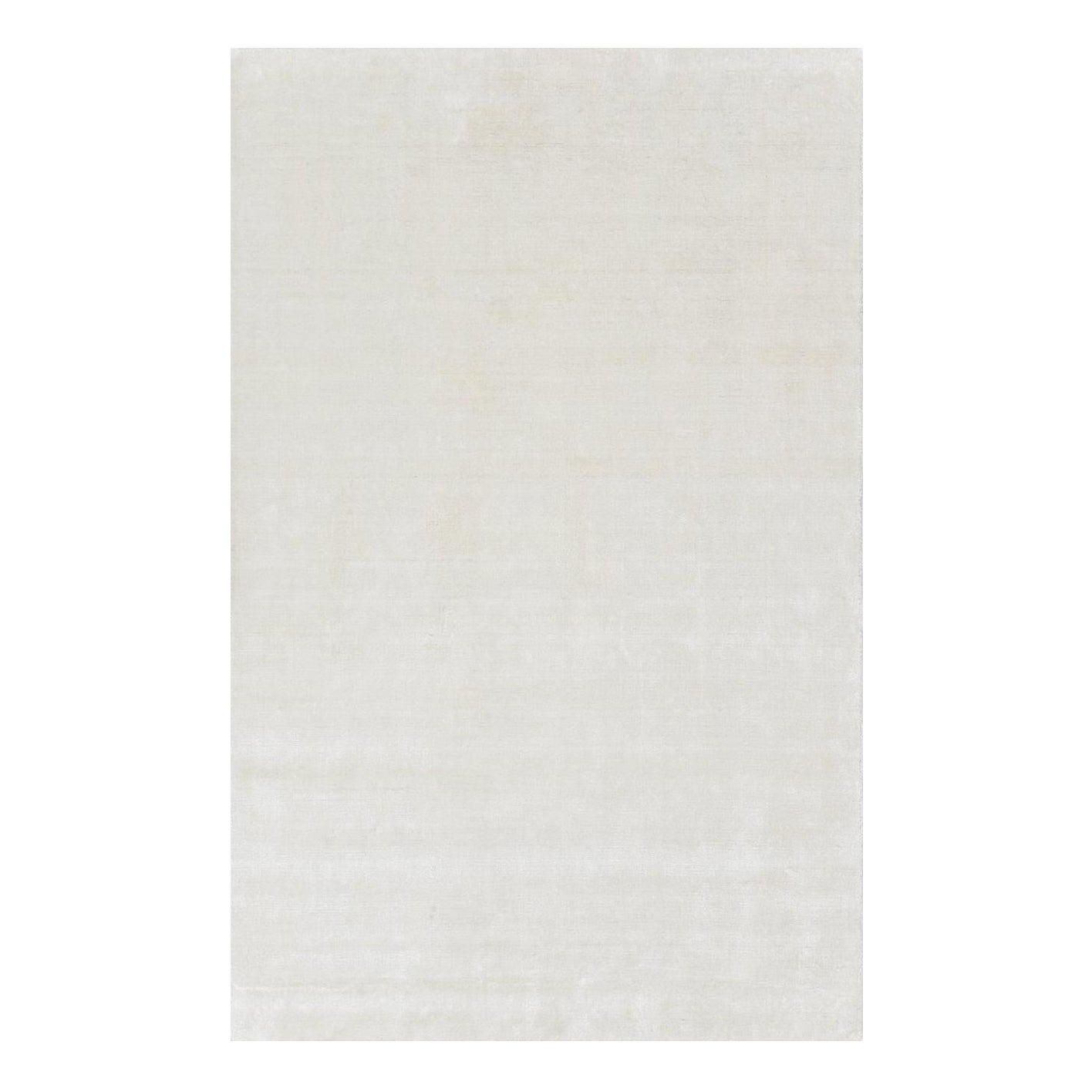 Tapis de sol Contemporary Solid Hand Made Ivory 8' 0" x 10' 0"