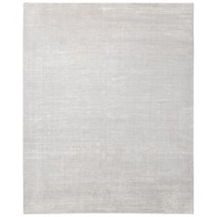 Contemporary Solid Hand Made Gray Area Rug 10' 0" x 14' 0"
