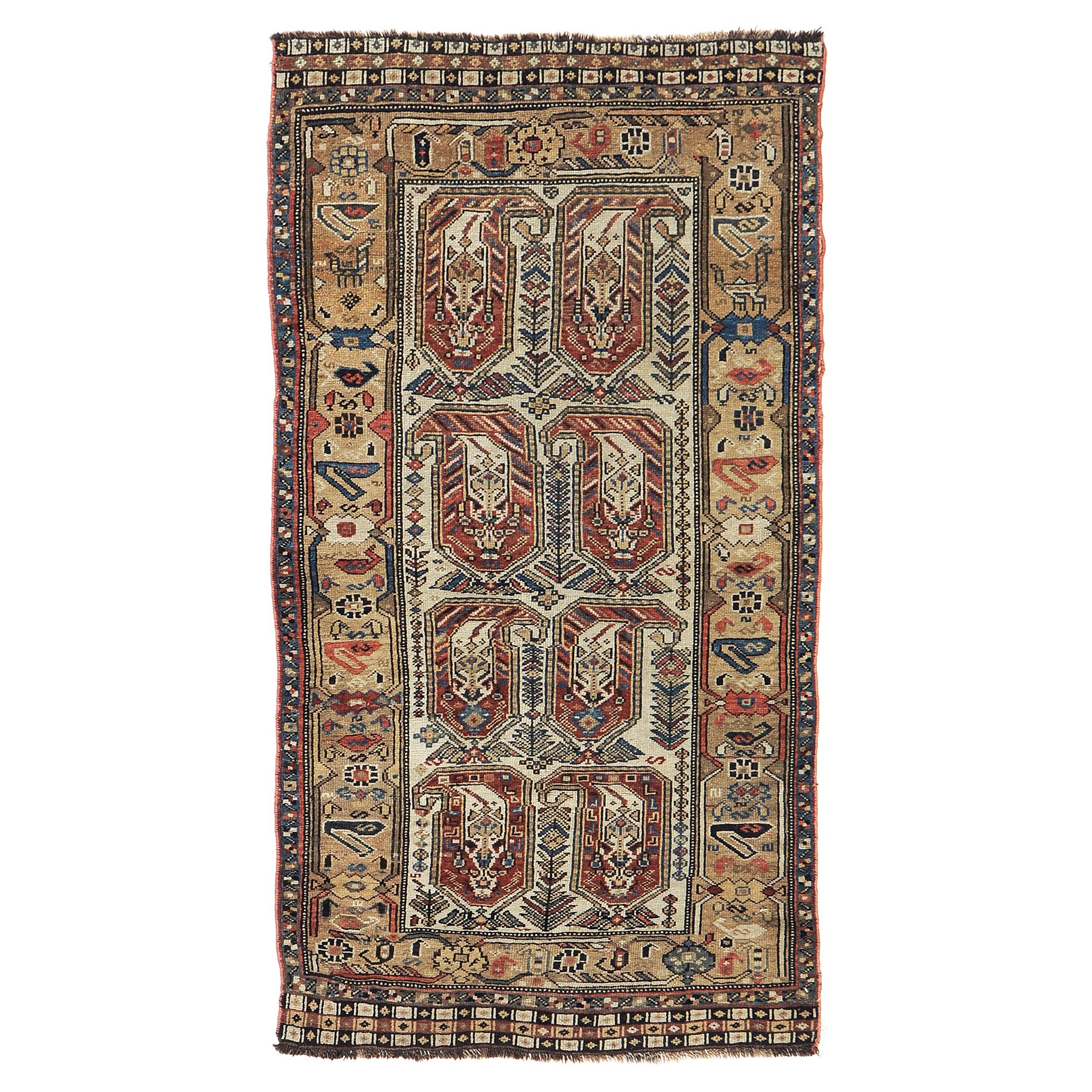 Mehraban Antique Persian Afshar Rug 57266 For Sale