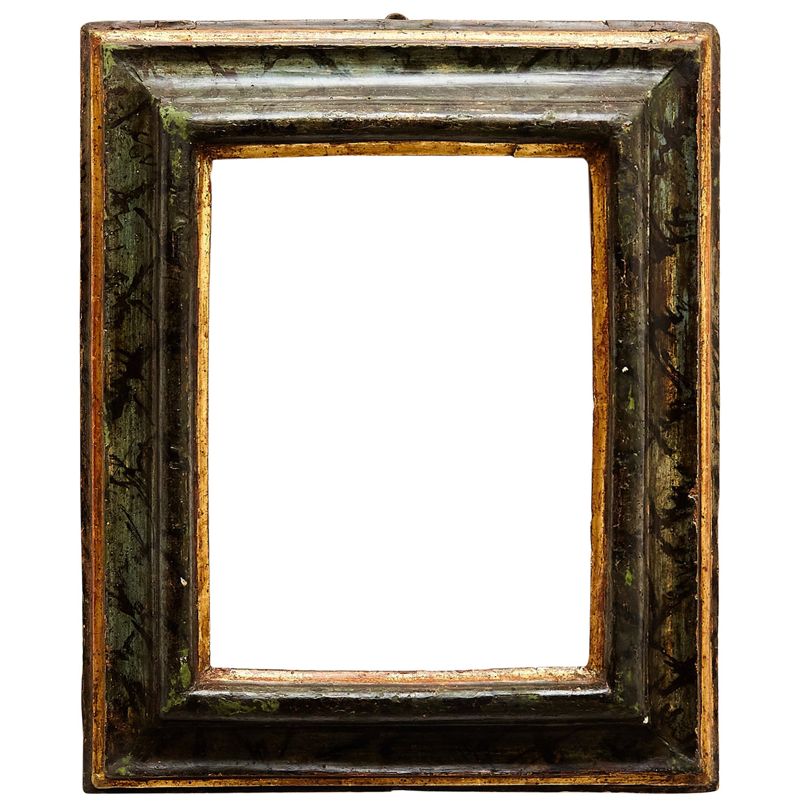 Antique Hand-Painted Wood Frame, circa 1950 For Sale