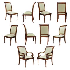 Empire Upholstered Chairs, Set of 10