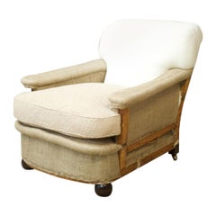 Antique Deconstructed Victorian Deep Seated Armchair
