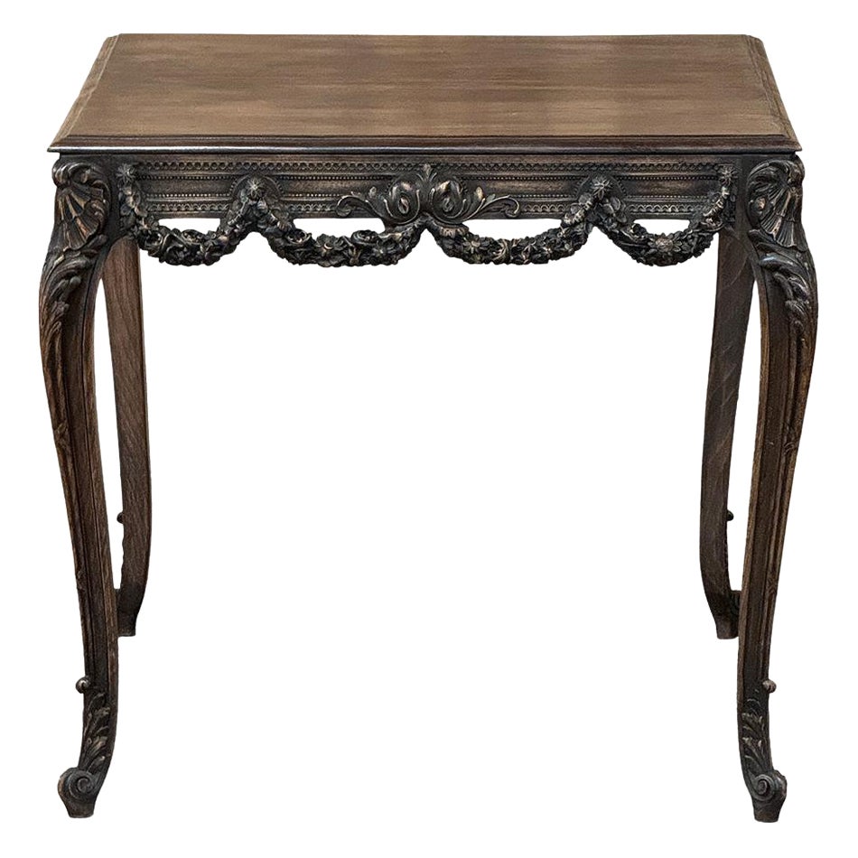 19th Century French Louis XVI Walnut End Table ~ Center Table