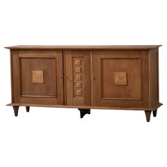 Vintage Natural Oak Sideboard, France, 1940