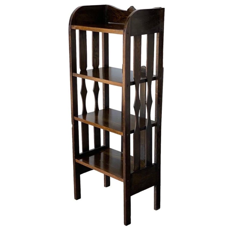 Antique Mission Oak Style Bookcase Or Bookshelf For Sale at 1stDibs