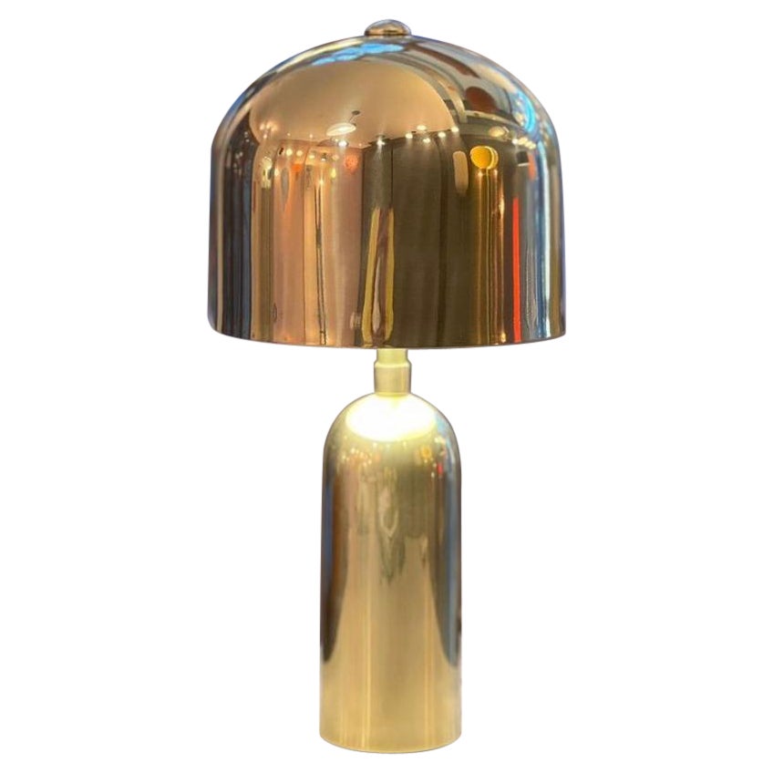 Brazilian Contemporary Brass Table Lamp For Sale