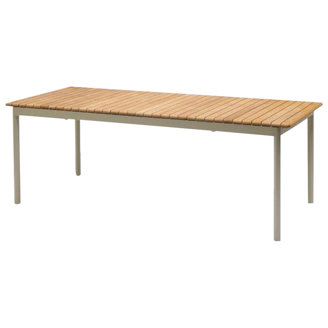 Outdoor 'Pelagus' Dining Table in Teak and Ivory Aluminum for Skagerak For Sale
