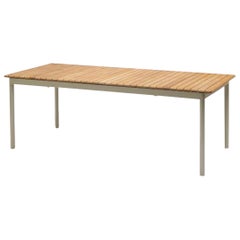 Table à manger d'extérieur 'Pelagus' en teck et aluminium ivoire pour Skagerak