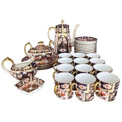 Retro Regency Royal Crown Derby Traditional Imari 2451 Set, 32 Pieces