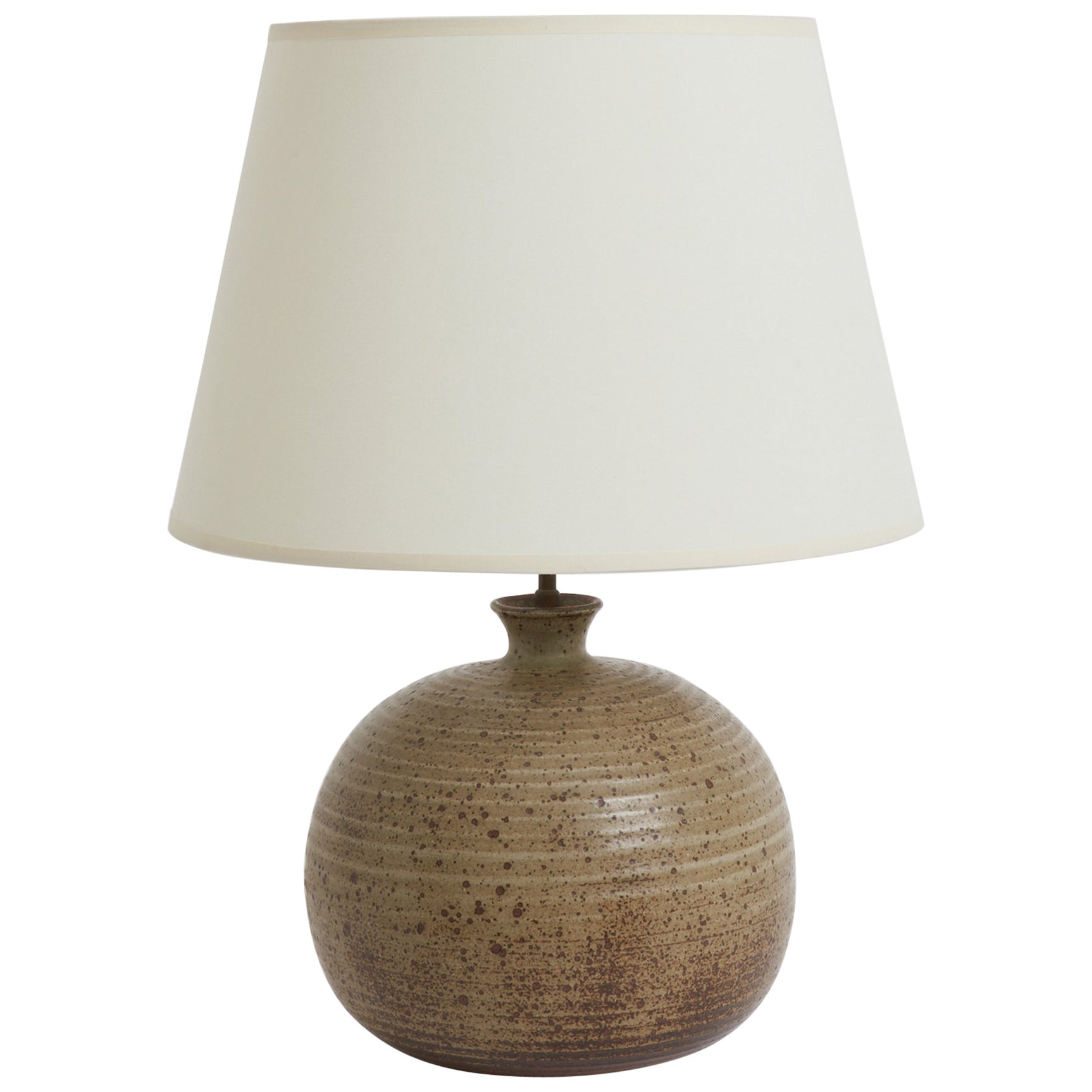 Midcentury Stoneware Table Lamp
