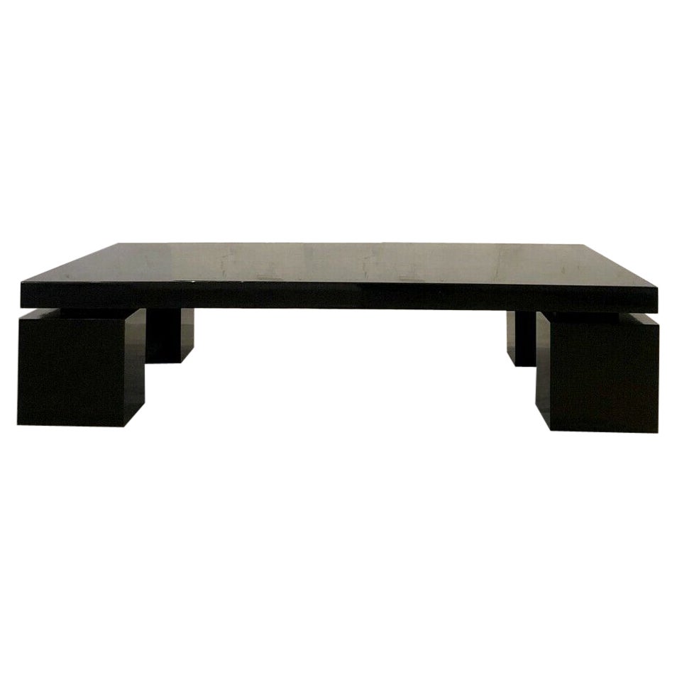 A POST-MODERN Lacquered COFFEE TABLE by WILLY RIZZO, ed. CIDUE, Italy, 1970 For Sale