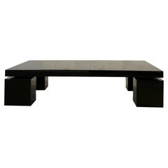 Vintage A POST-MODERN Lacquered COFFEE TABLE by WILLY RIZZO, ed. CIDUE, Italy, 1970