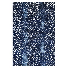 Solo Rugs Modern Animal Hand Knotted Blue Area Rug